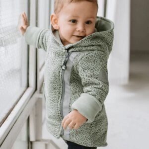 Kurteczka dziecięca bawełniana z dopinanym Patentem, Miętowy Lamparcik