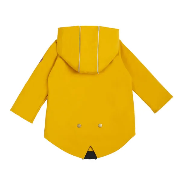 Kurtka dziecięca softshell z dopinanym Patentem, żółty Miodek - obrazek 4