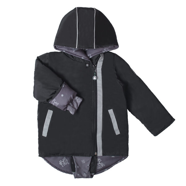 czarna kurtka dziecięca idealna na zimę