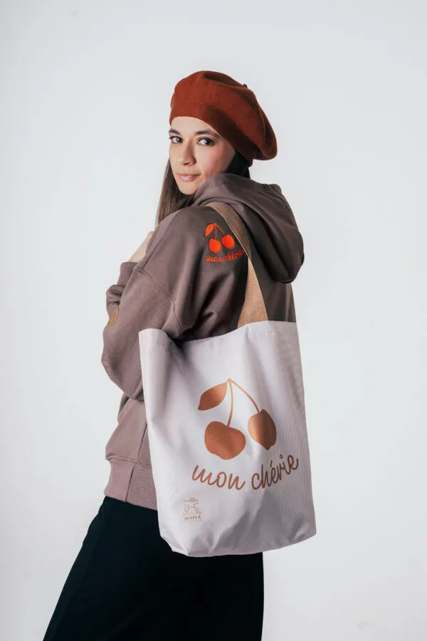 bluza damska z kapturem na wiosnę kakakowa