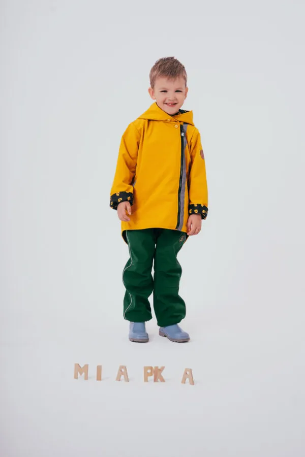 żółta kurtka softshell dla dzieci