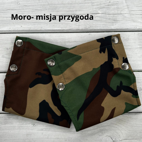 mufki dziecięce na rower/hulajnogę wzór moro