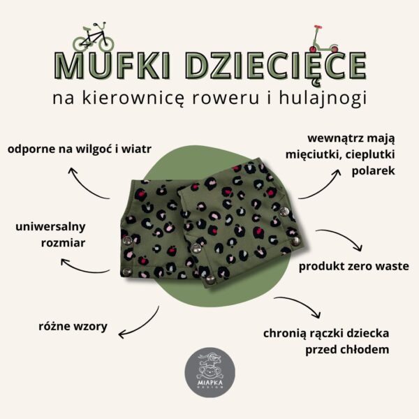 mufki rowerowe dziecięce opis