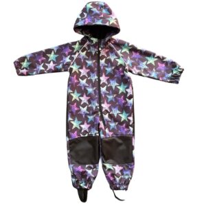 kombinezon gwiazdy softshell dla dziewczynki przód