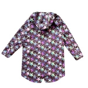 tył płaszcza softshell damskiego gwiazdy