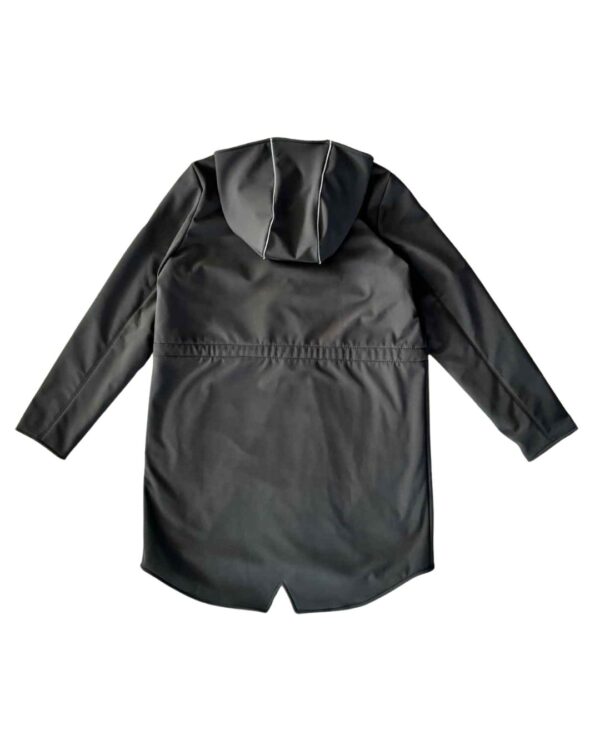 damski płaszcz softshell szary tył